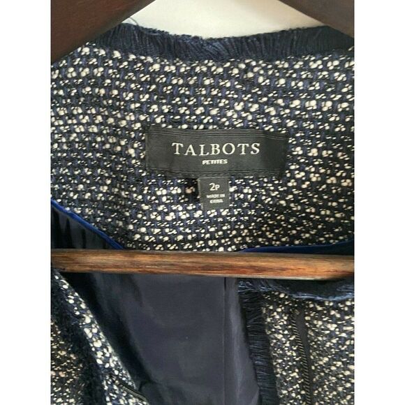 Talbots Petite Tweed Jacket Size 2P - Picture 3 of 8